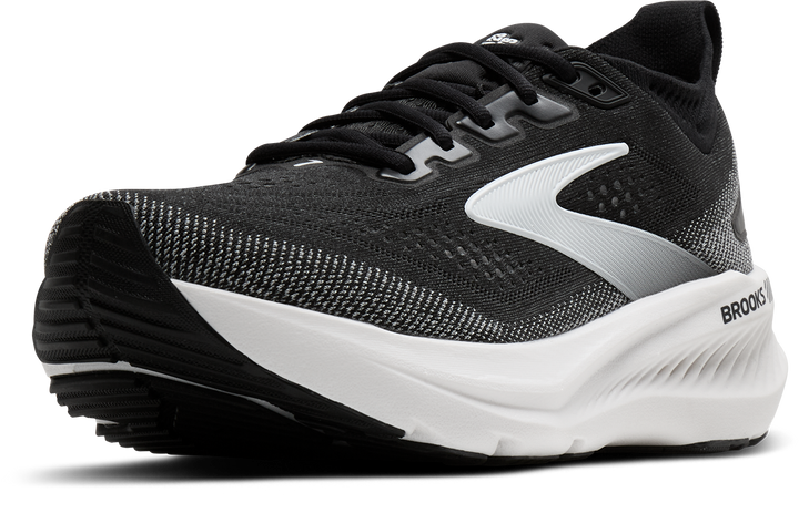 Brooks Mens Glycerin GTS 23 Wide - 2E Width - Black/Grey/White - Stability - SS26