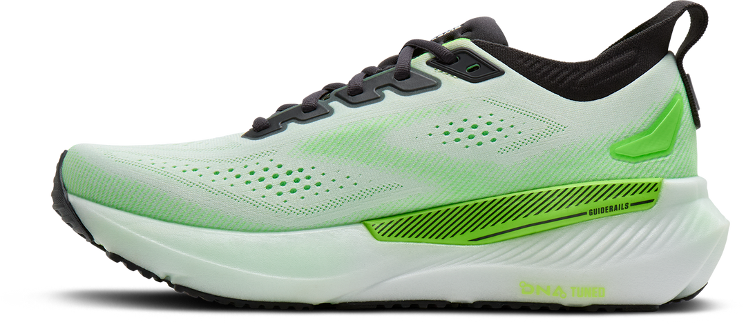 Brooks Mens Glycerin GTS 23 - White/Phantom/Green Gecko - Stability - SS26