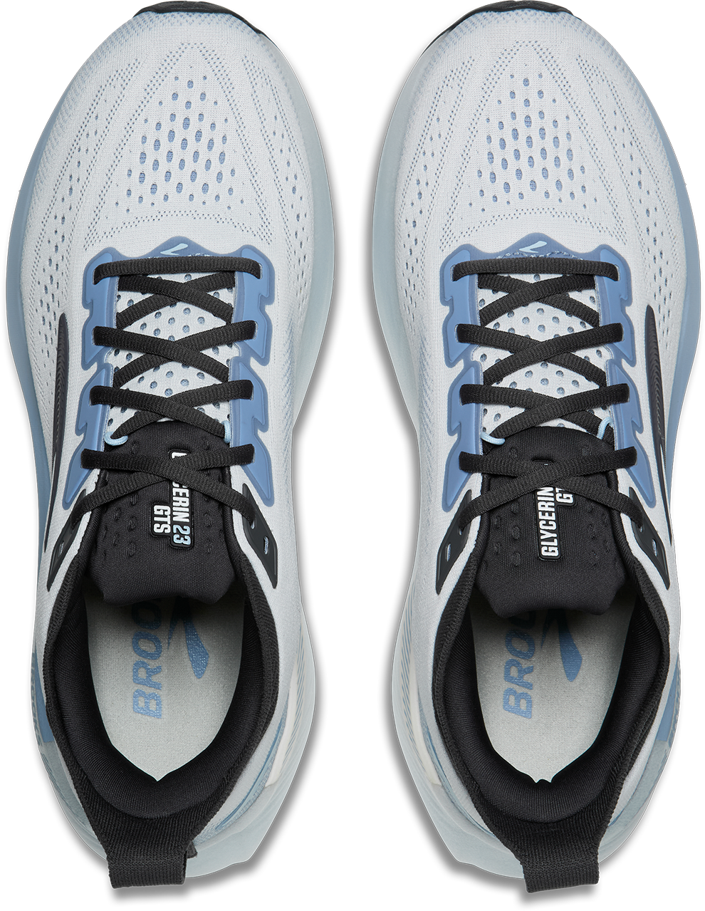 Brooks Mens Glycerin GTS 23 - White/Rain/Baltic Sea - Stability - AW26