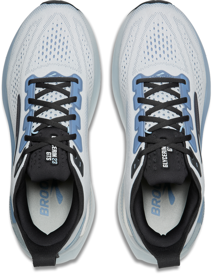 Brooks Mens Glycerin GTS 23 - White/Rain/Baltic Sea - Stability - AW26