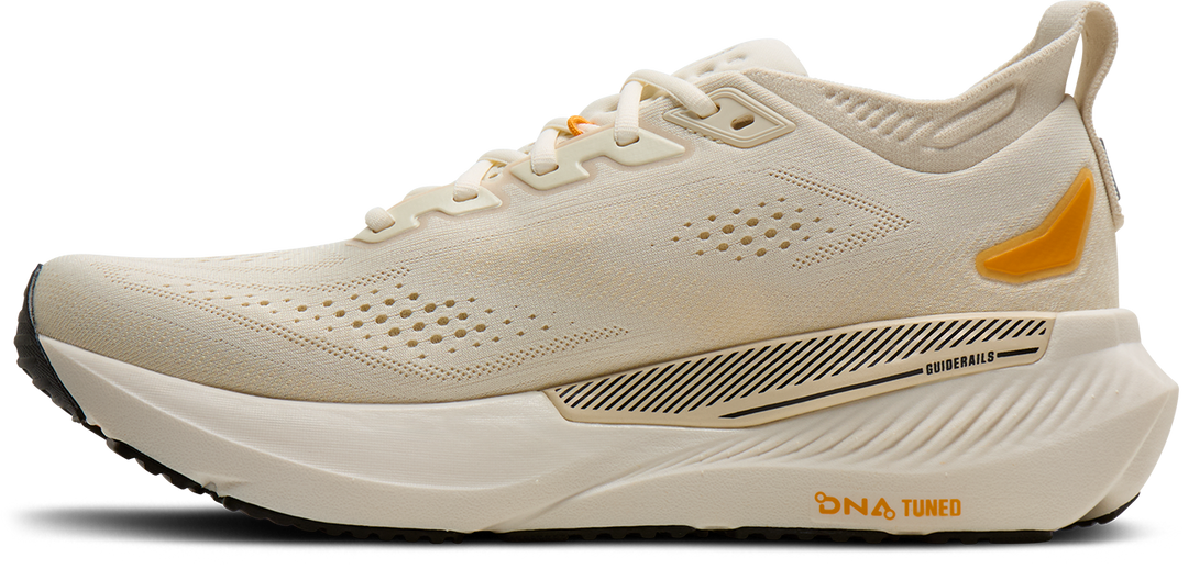 Brooks Mens Glycerin GTS 23 - Arctic Wolf/Angora/Orange - Stability - AW26