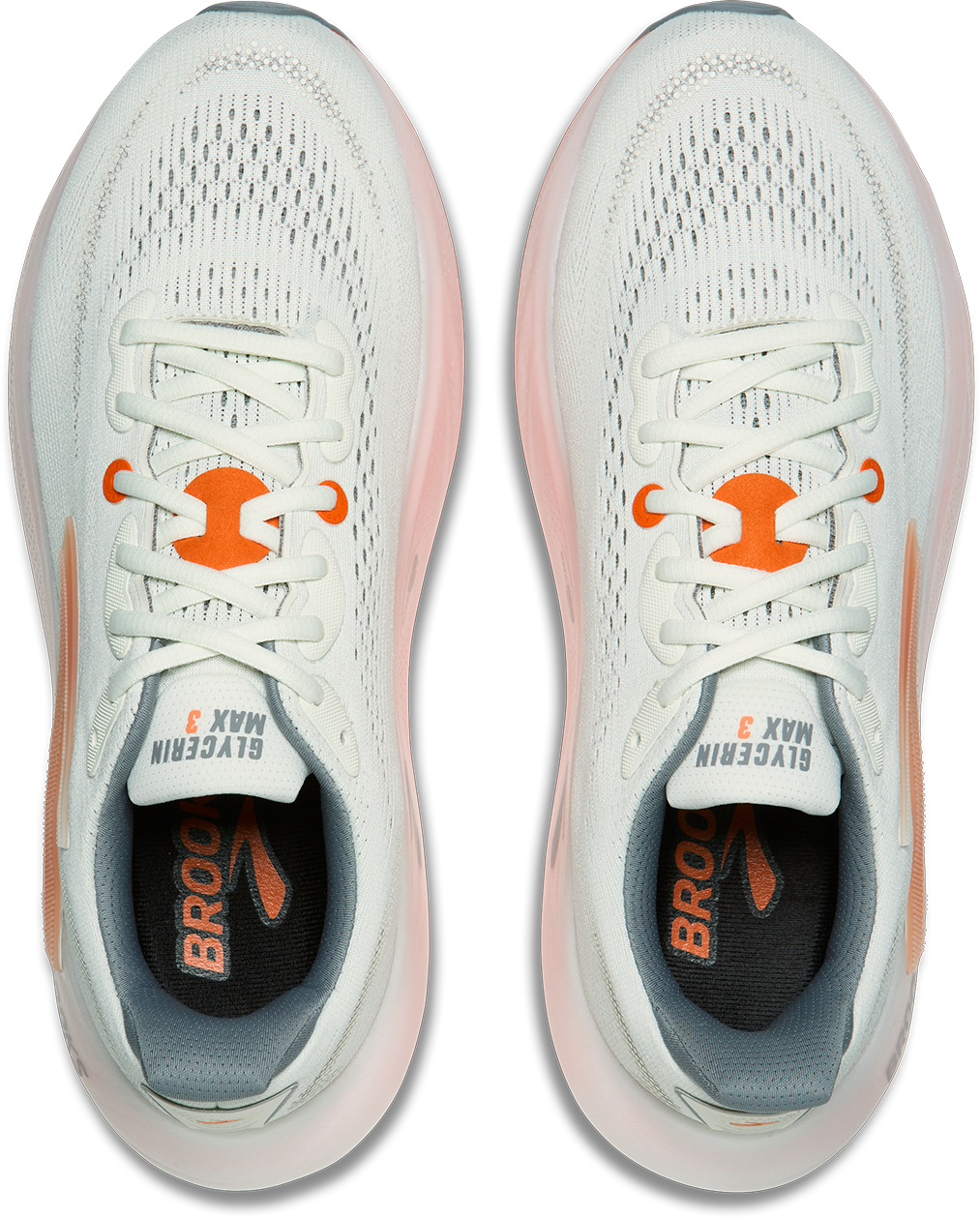 Brooks Mens Glycerin Max 3 - Grey/Night Owl/Red Orange - Neutral - SS27