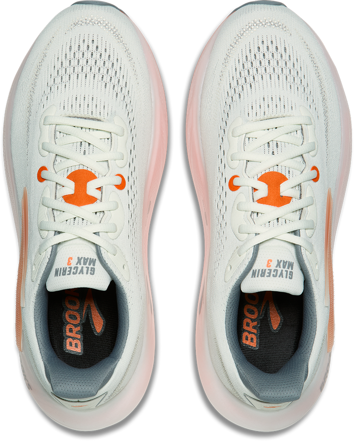 Brooks Mens Glycerin Max 3 - Grey/Night Owl/Red Orange - Neutral - SS27