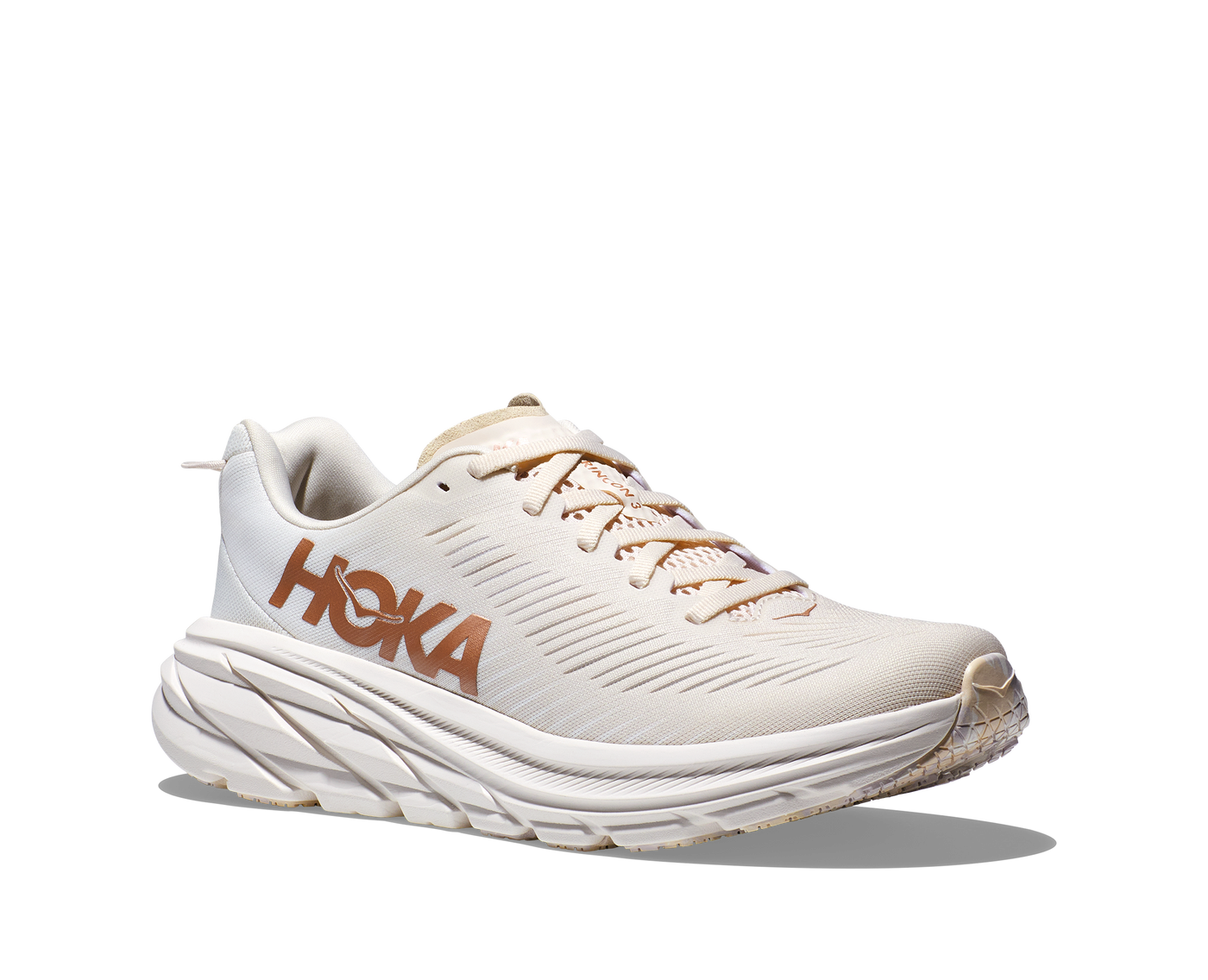 Hoka Womens Rincon 3 - Eggnog/Rose Gold - Neutral