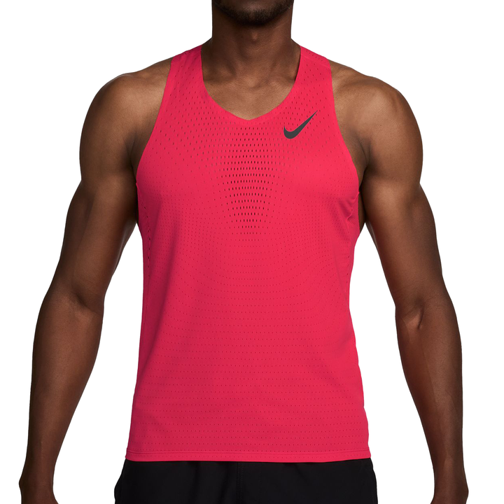 Nike Mens AeroSwift Dri-FIT ADV Running Singlet - Fusion Red/Black - SU26