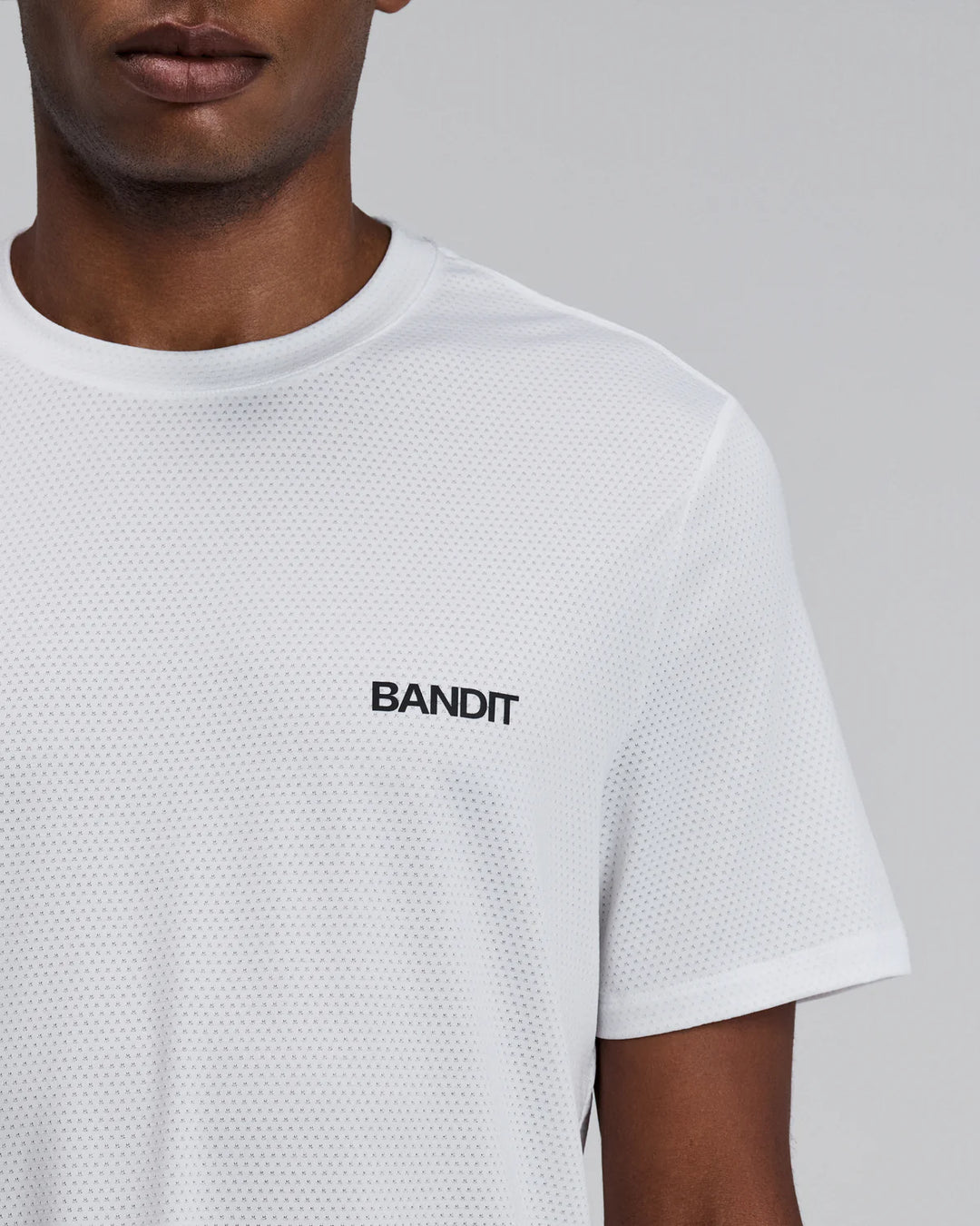 Bandit Mens Micromesh Performance Tee - White - SS26