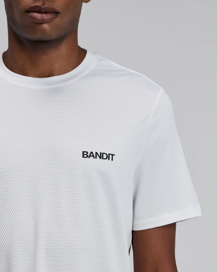 Bandit Mens Micromesh Performance Tee - White - SS26