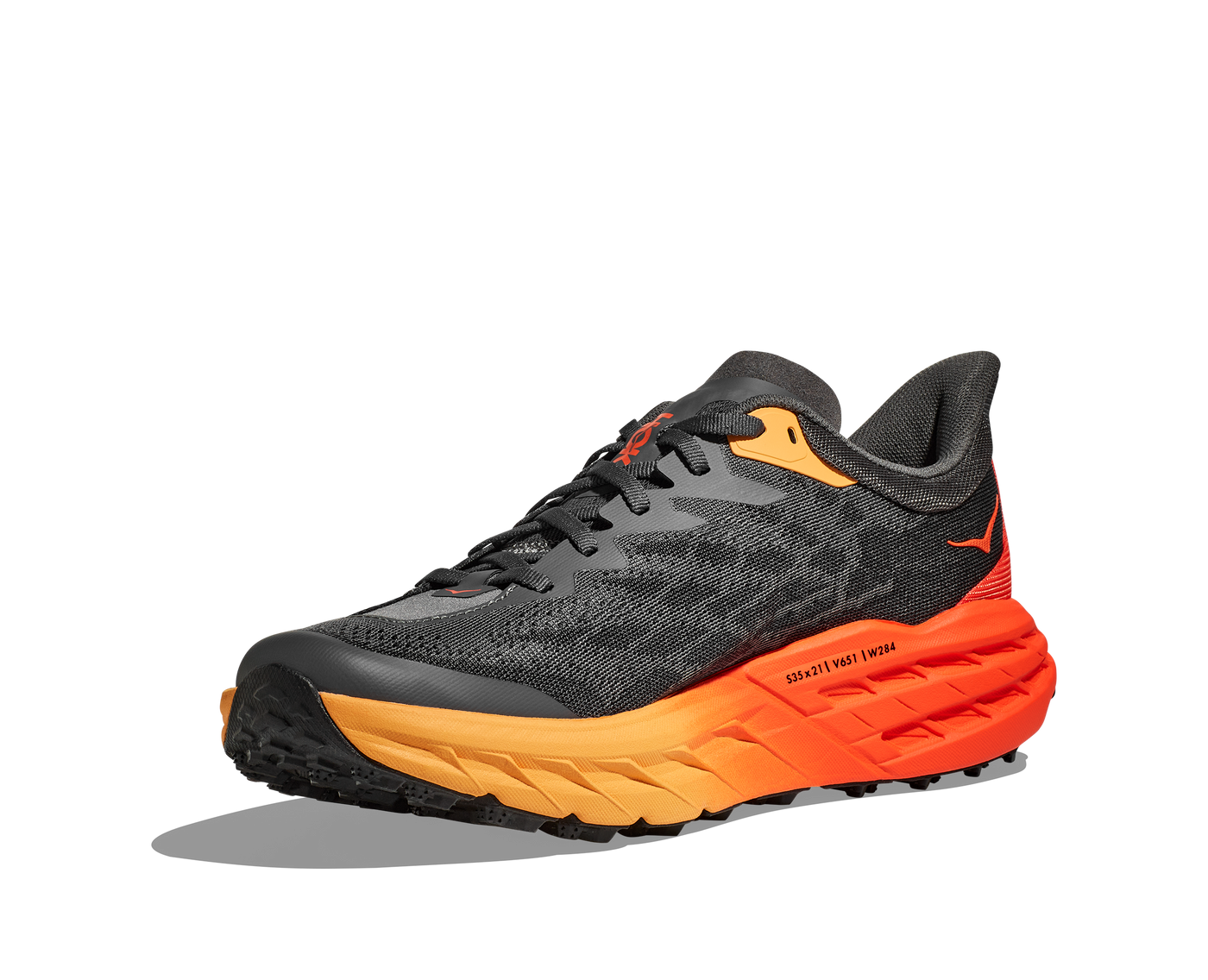 Hoka Mens Speedgoat 5 - Castlerock/Flame - Trail