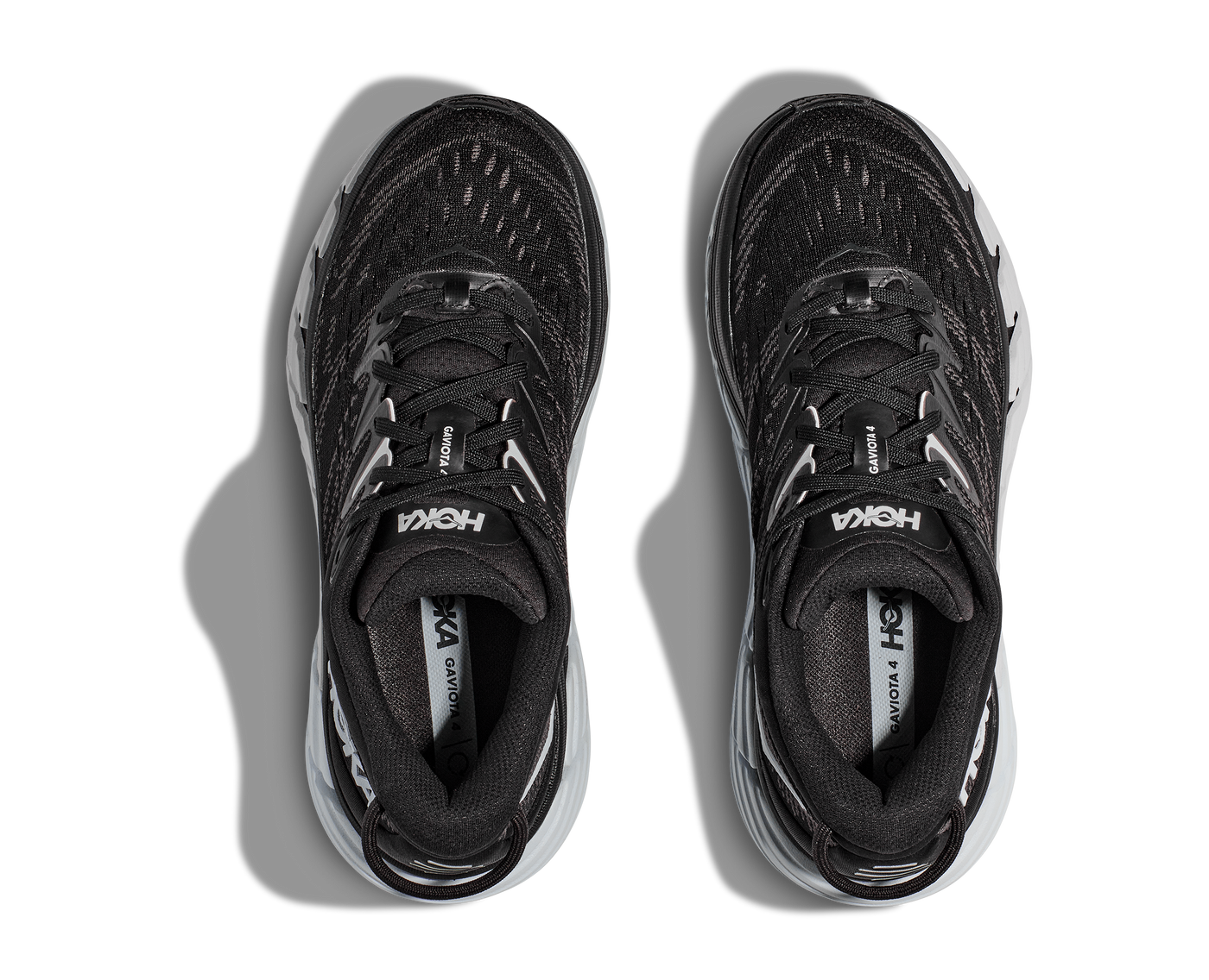 Hoka Mens Gaviota 4 - Black/White - Stability