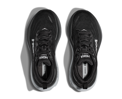 Hoka Mens Bondi 8 - Black/White - Neutral