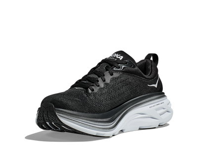 Hoka Mens Bondi 8 - Black/White - Neutral