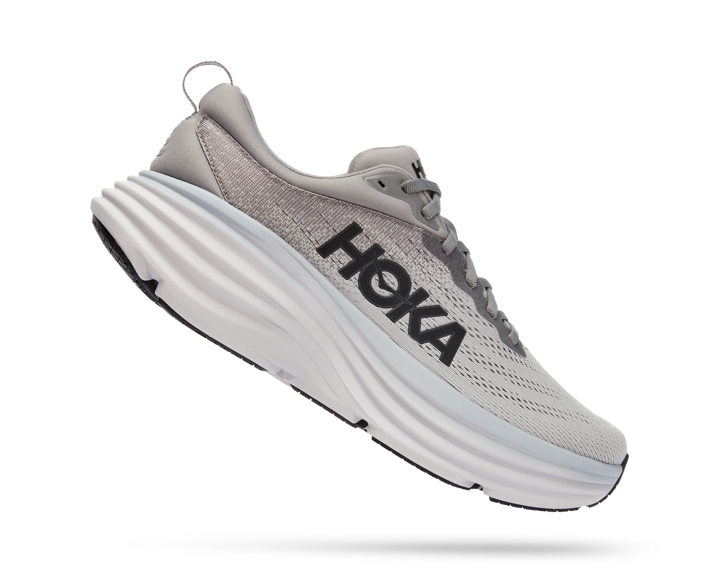 Hoka Mens Bondi 8 - Sharkskin/Harbor Mist - Neutral