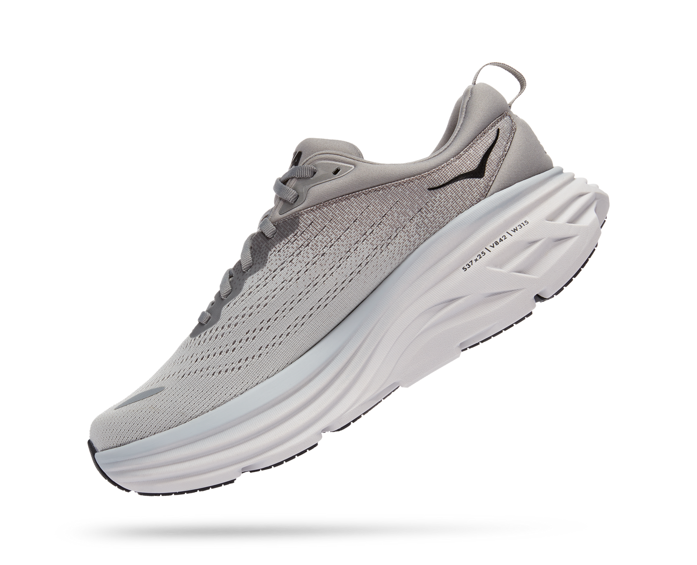 Hoka Mens Bondi 8 - Sharkskin/Harbor Mist - Neutral