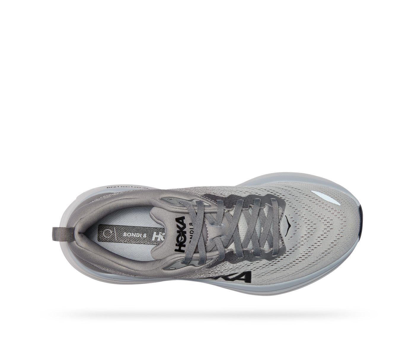 Hoka Mens Bondi 8 - Sharkskin/Harbor Mist - Neutral