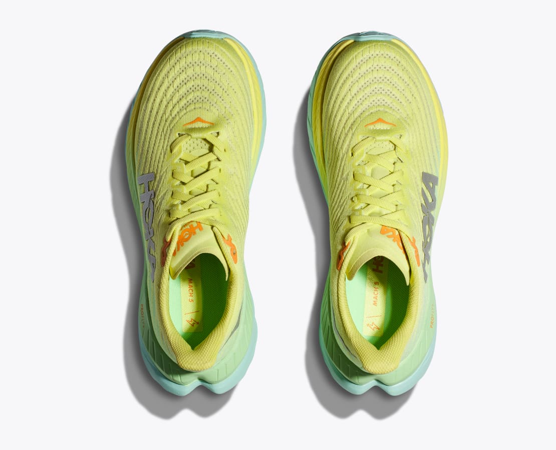 Hoka Womens Mach 5 - Citrus Glow/Lime Glow - Neutral