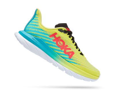 Hoka Womens Mach 5 - Evening Primrose/Scuba Blue - Neutral
