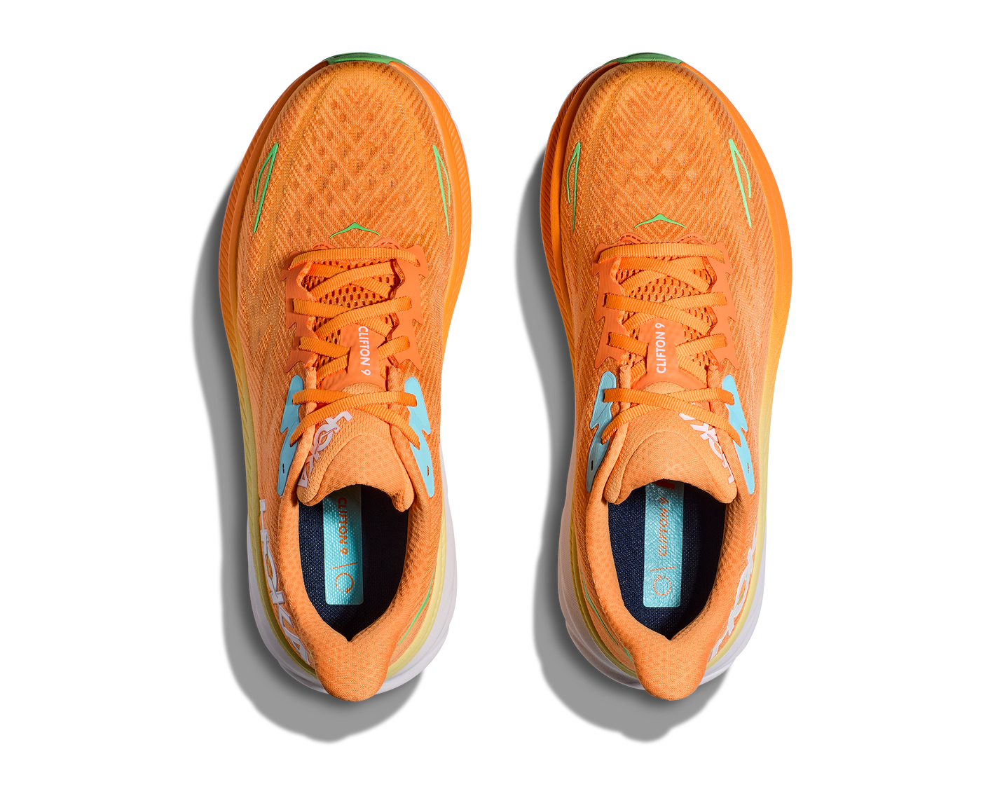 Hoka Mens Clifton 9 - Solar Flare/Sherbet - Neutral