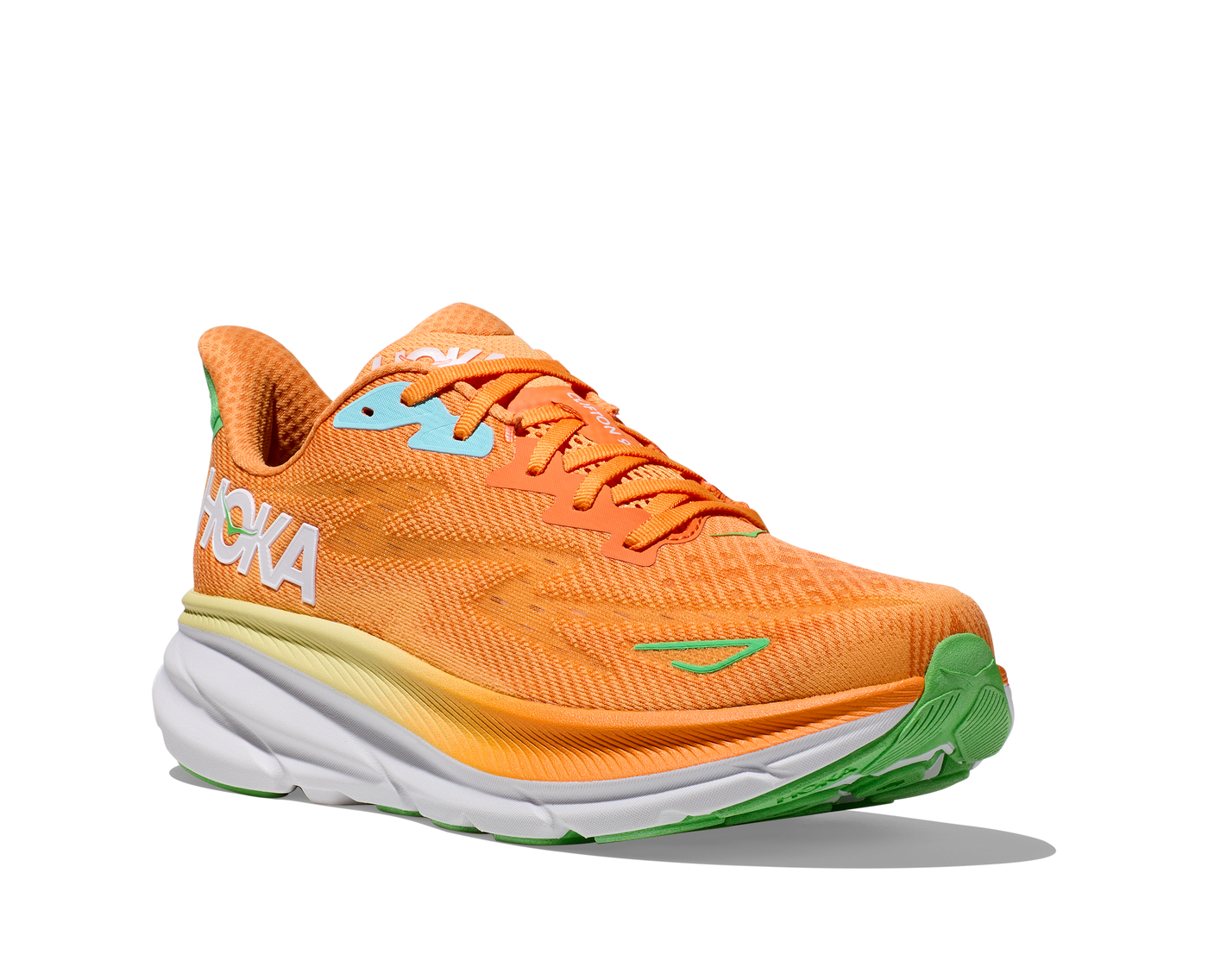 Hoka Mens Clifton 9 - Solar Flare/Sherbet - Neutral