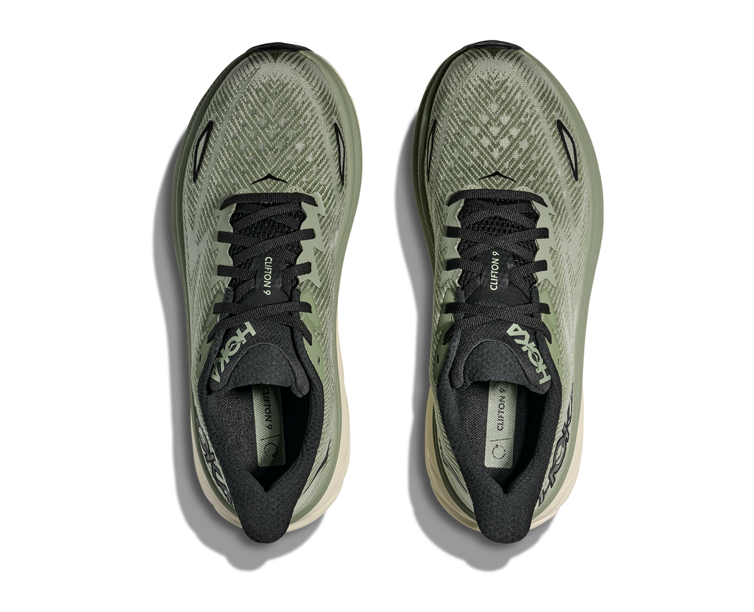 Hoka Mens Clifton 9 - Sea Moss/Forest Lichen - Neutral