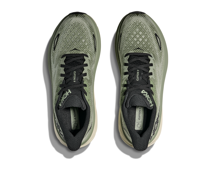 Hoka Mens Clifton 9 - Sea Moss/Forest Lichen - Neutral
