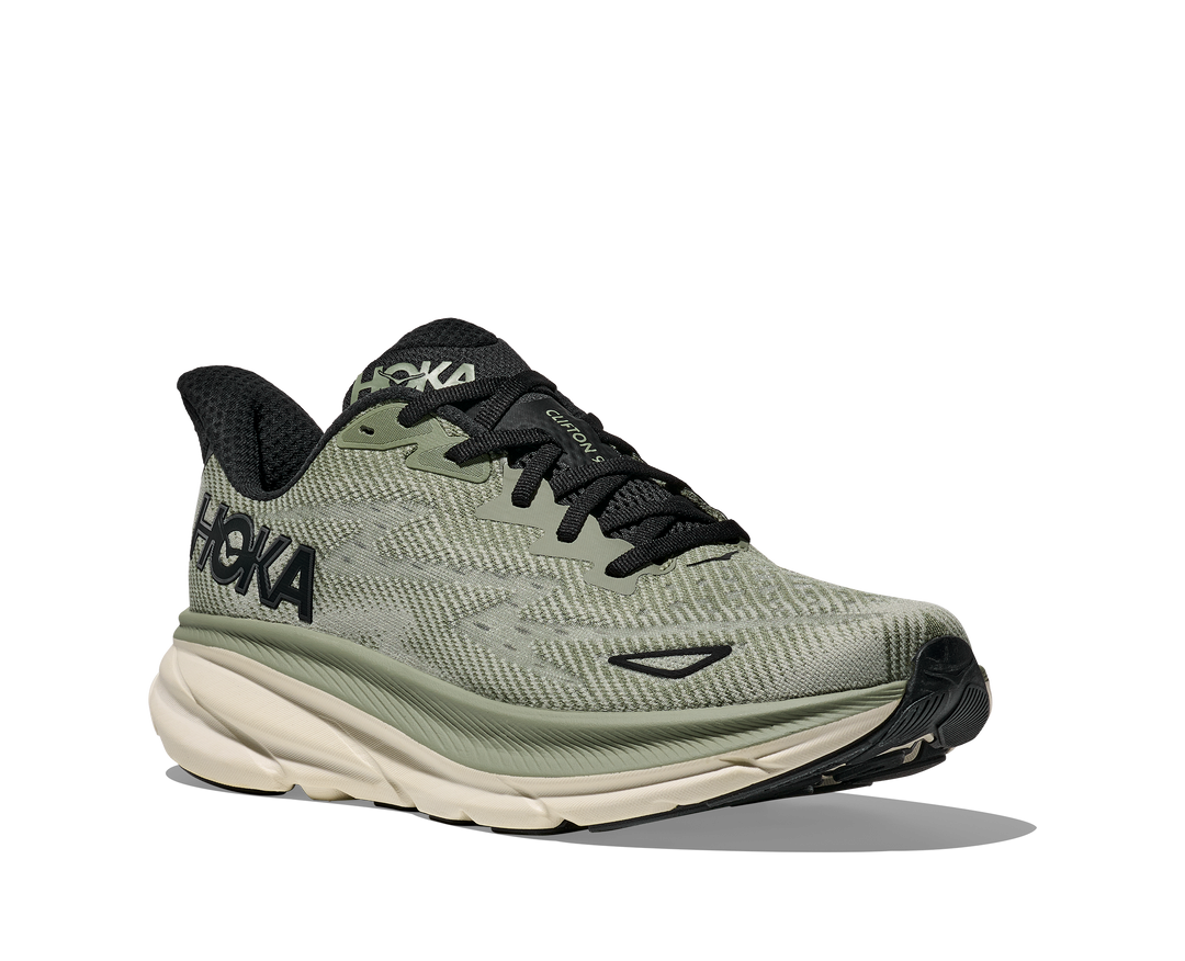 Hoka Mens Clifton 9 - Sea Moss/Forest Lichen - Neutral