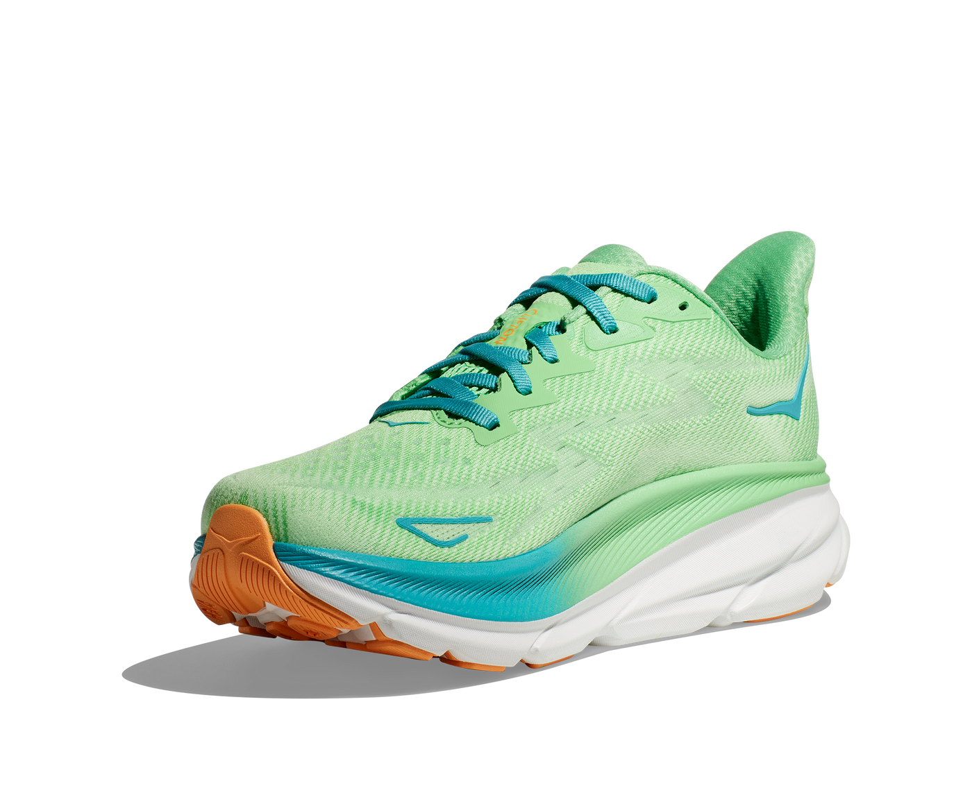 Hoka Mens Clifton 9 - Zest/Lime Glow - Neutral