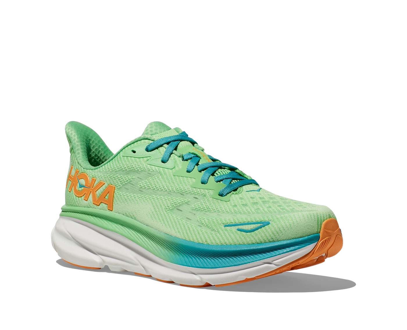 Hoka Mens Clifton 9 - Zest/Lime Glow - Neutral