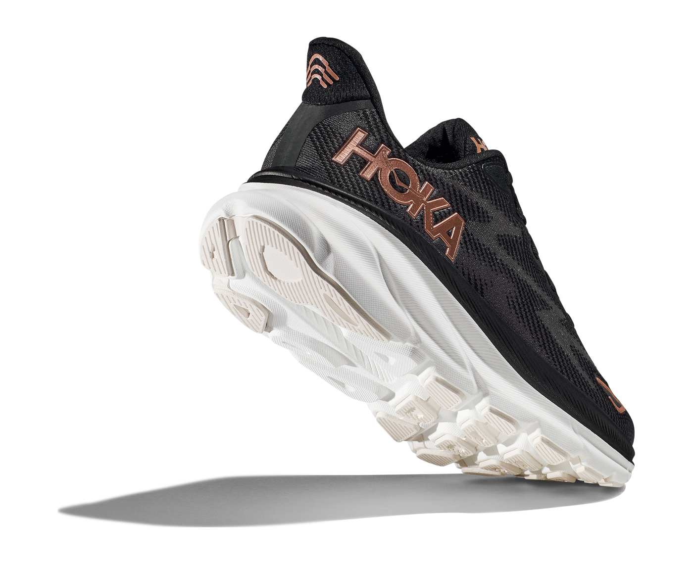 Hoka Womens Clifton 9 - Black/Rose Gold - Neutral