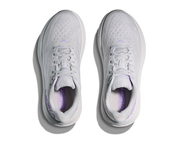 Hoka Womens Clifton 9 - Cosmic Grey/Aster Flower - Neutral - SS25