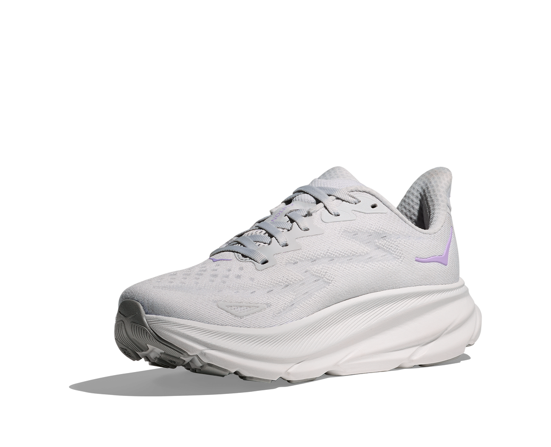 Hoka Womens Clifton 9 - Cosmic Grey/Aster Flower - Neutral - SS25