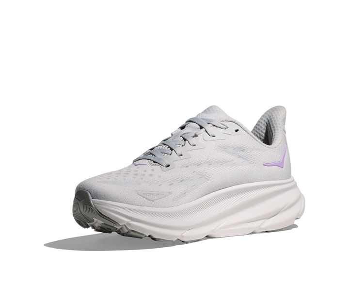 Hoka Womens Clifton 9 - Cosmic Grey/Aster Flower - Neutral - SS25