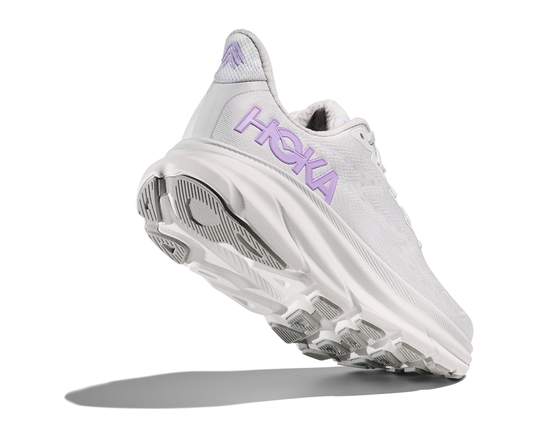Hoka Womens Clifton 9 - Cosmic Grey/Aster Flower - Neutral - SS25