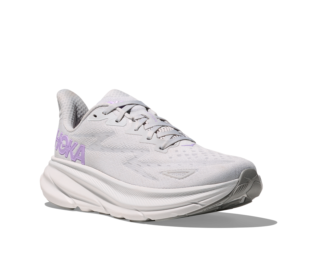 Hoka Womens Clifton 9 - Cosmic Grey/Aster Flower - Neutral - SS25