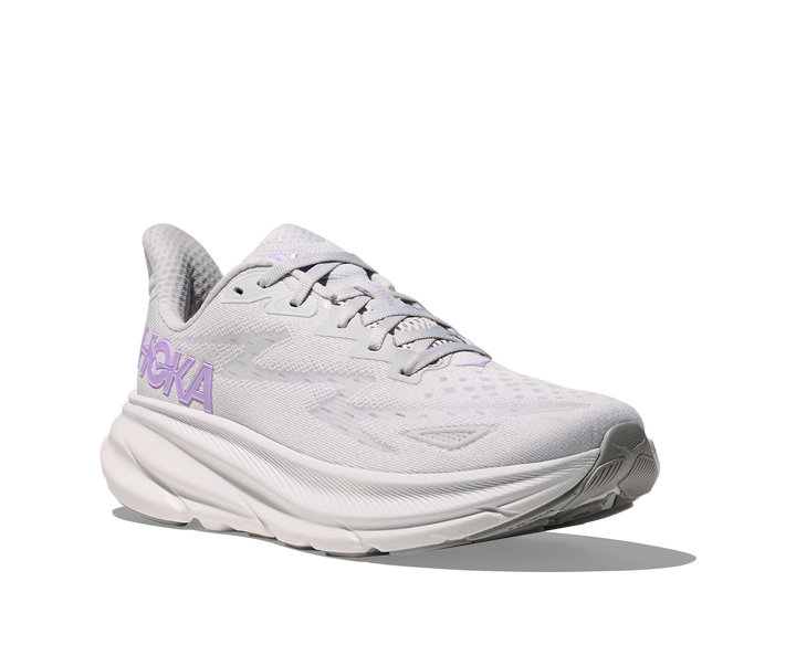 Hoka Womens Clifton 9 - Cosmic Grey/Aster Flower - Neutral - SS25