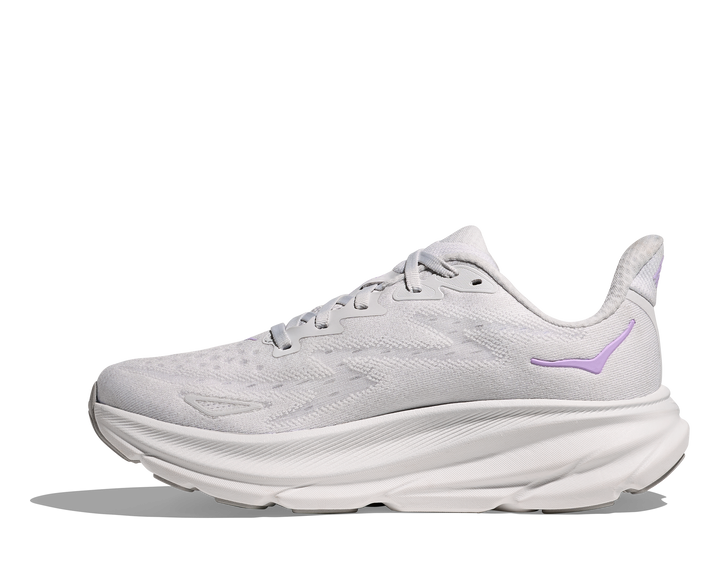 Hoka Womens Clifton 9 - Cosmic Grey/Aster Flower - Neutral - SS25