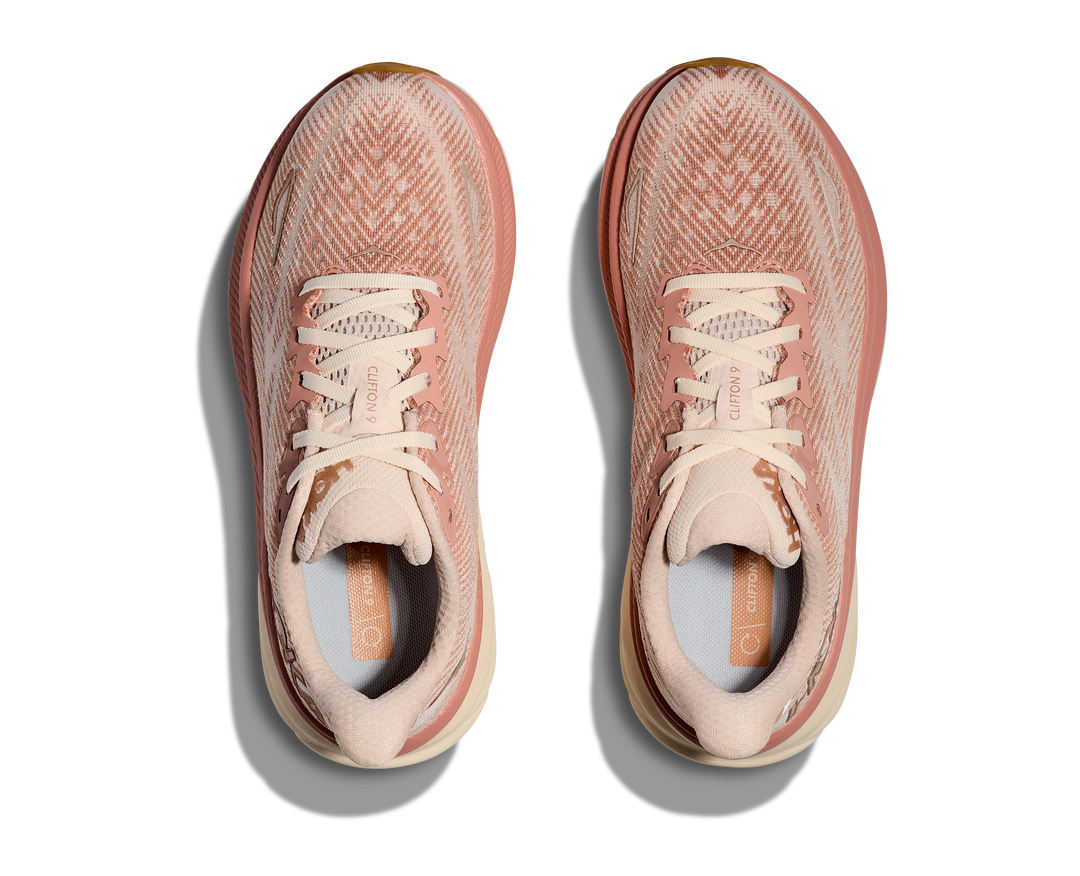 Hoka Womens Clifton 9 - Sandstone/Cream - Neutral