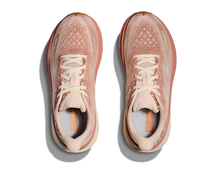 Hoka Womens Clifton 9 - Sandstone/Cream - Neutral