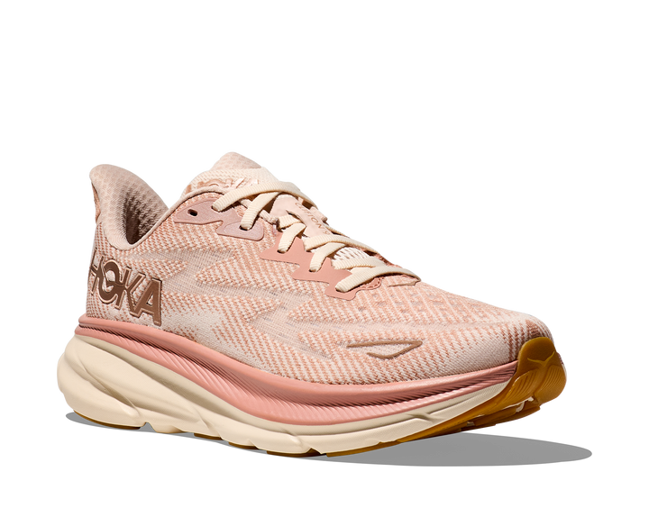 Hoka Womens Clifton 9 - Sandstone/Cream - Neutral