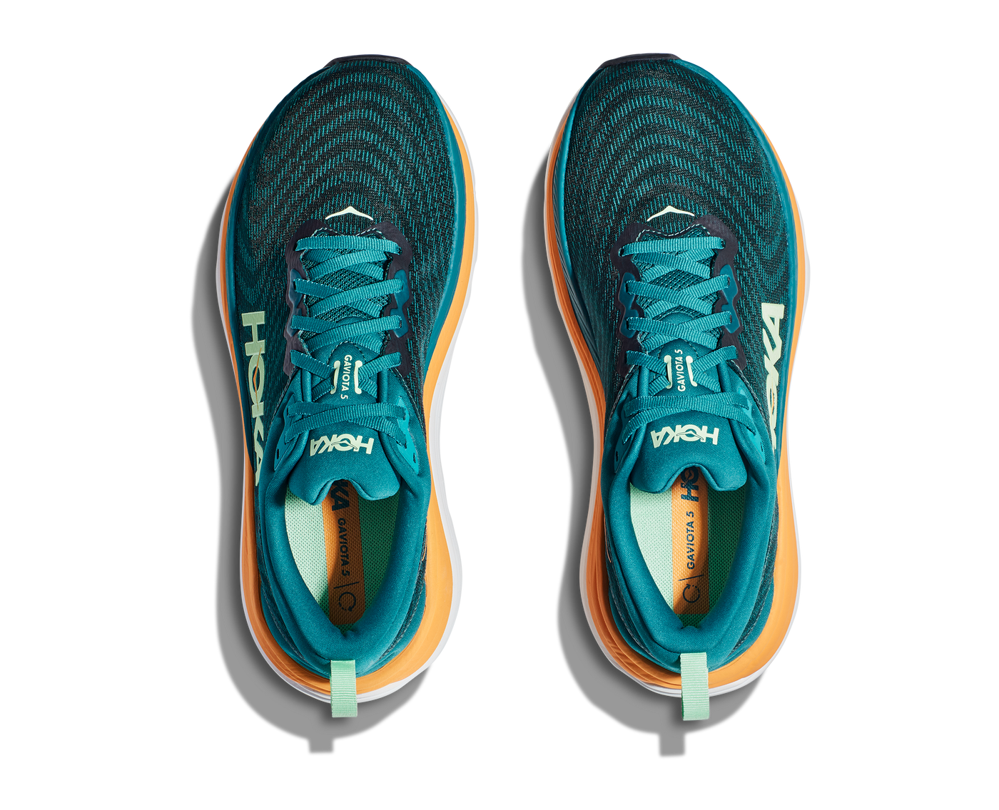 Hoka Mens Gaviota 5 - Deep Lagoon/Sherbet - Stability