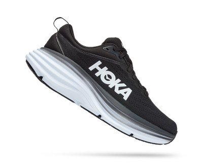 Hoka Womens Bondi 8 - Black/White - Neutral