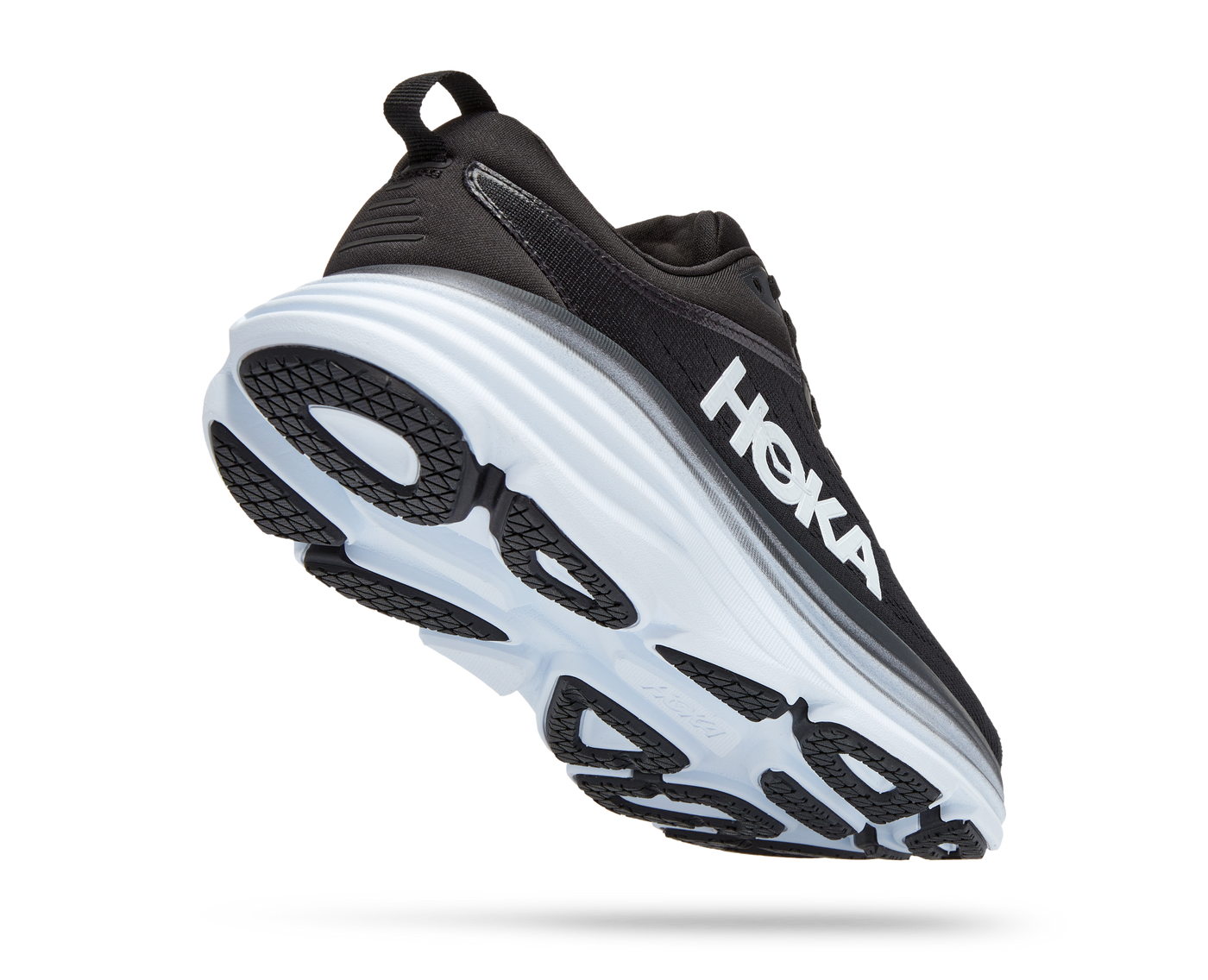 Hoka Womens Bondi 8 - Black/White - Neutral