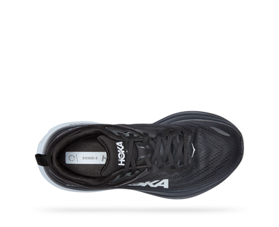 Hoka Womens Bondi 8 - Black/White - Neutral