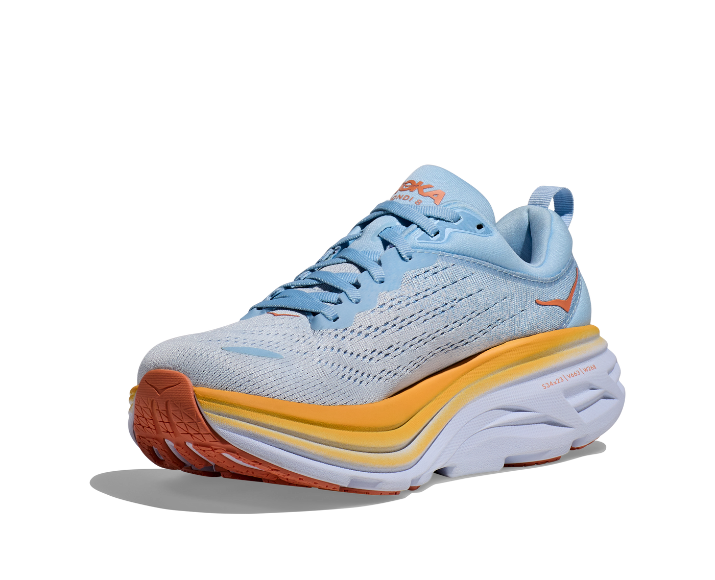Hoka Womens Bondi 8 - Summer Song/Country Air - Neutral