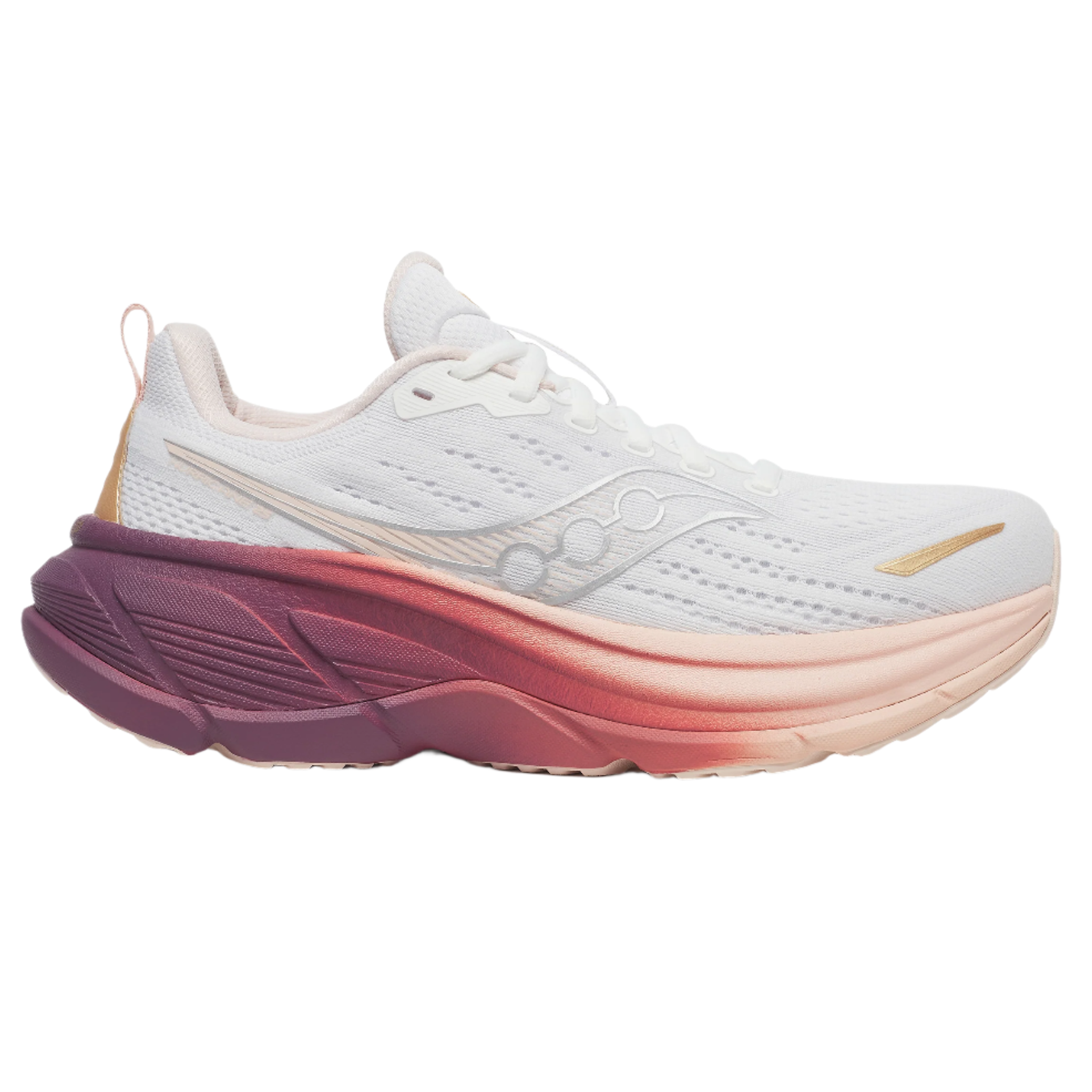 Saucony Womens Hurricane 25 - White/Cameo - Stability - AW25