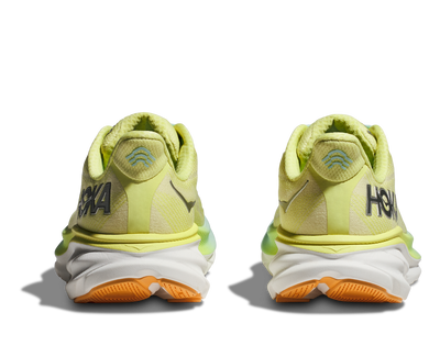 Hoka Womens Clifton 9 Wide - D Width - Citrus Glow/Sunlit Ocean - Neutral