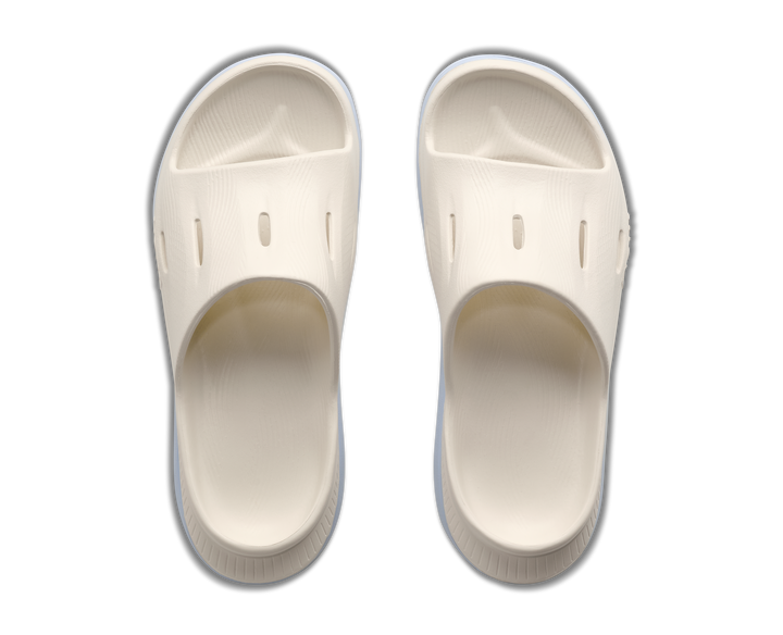 Hoka Unisex Ora Recovery Slide 3 - Alabaster/ Ambient Blue - AW26