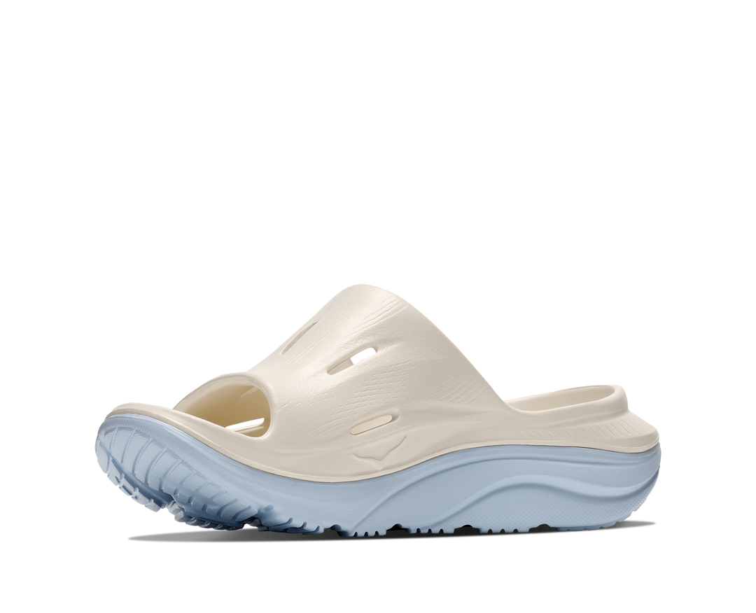 Hoka Unisex Ora Recovery Slide 3 - Alabaster/ Ambient Blue - AW26