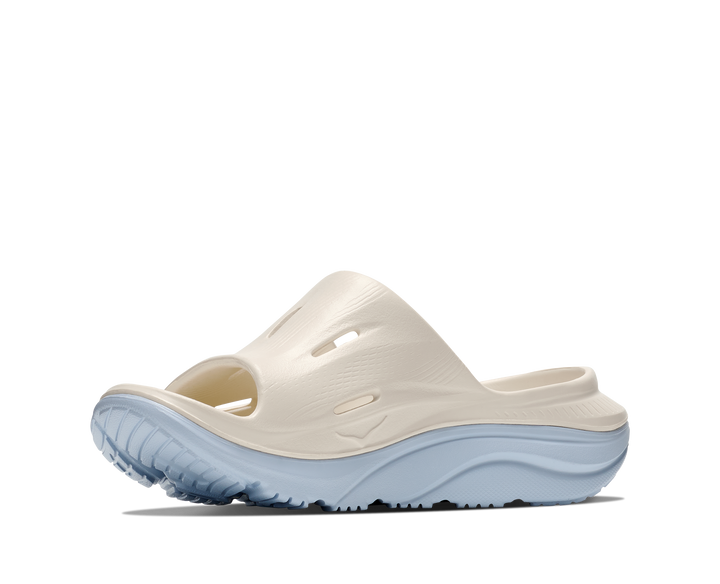 Hoka Unisex Ora Recovery Slide 3 - Alabaster/ Ambient Blue - AW26