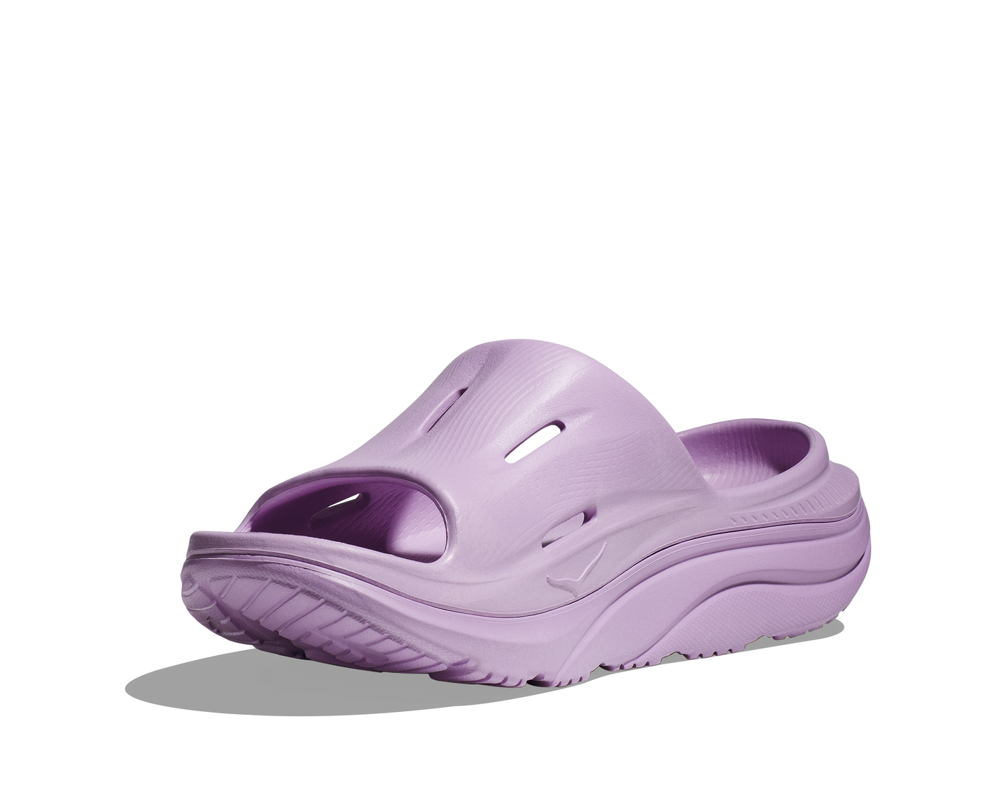 Hoka Womens Ora Recovery Slide 3 - Violet Bloom/Violet Bloom