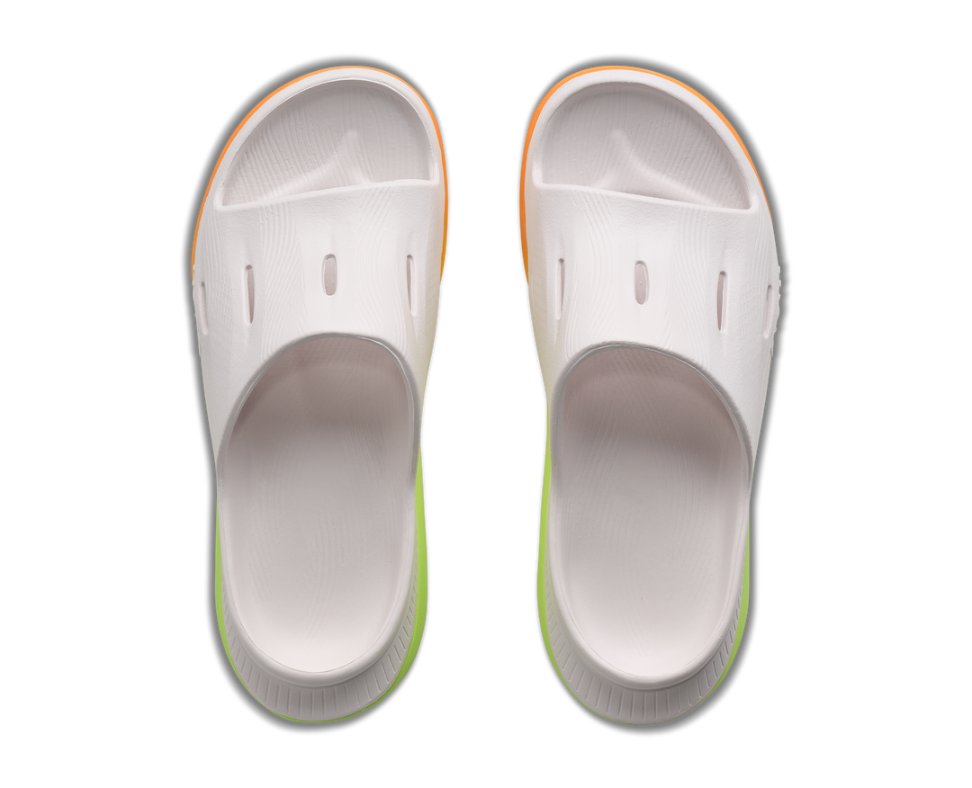 Hoka Unisex Ora Recovery Slide 3 - White/Neon Yuzu - AW26